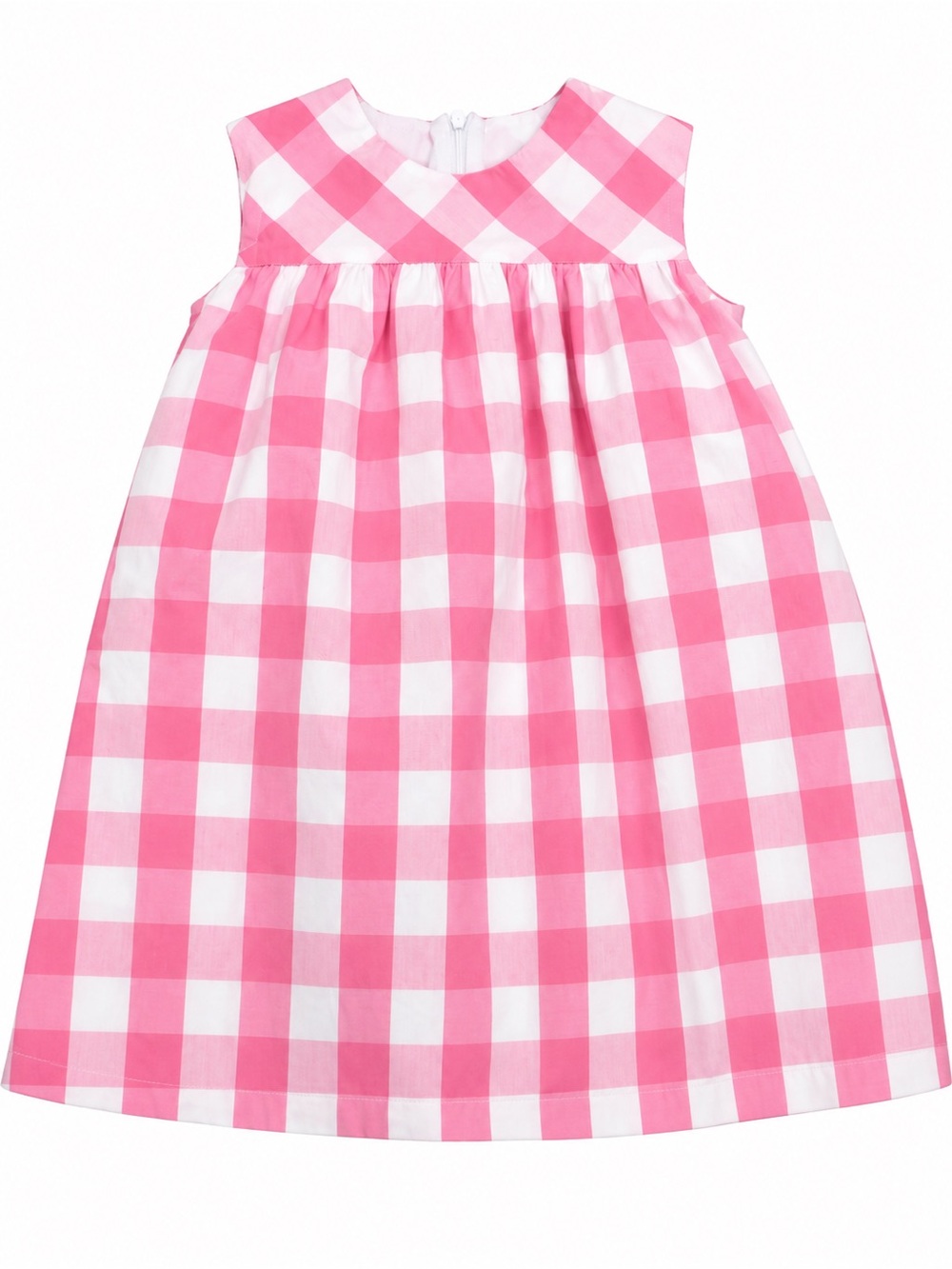 TBBC Pink and White Gingham Sleeveless Dress